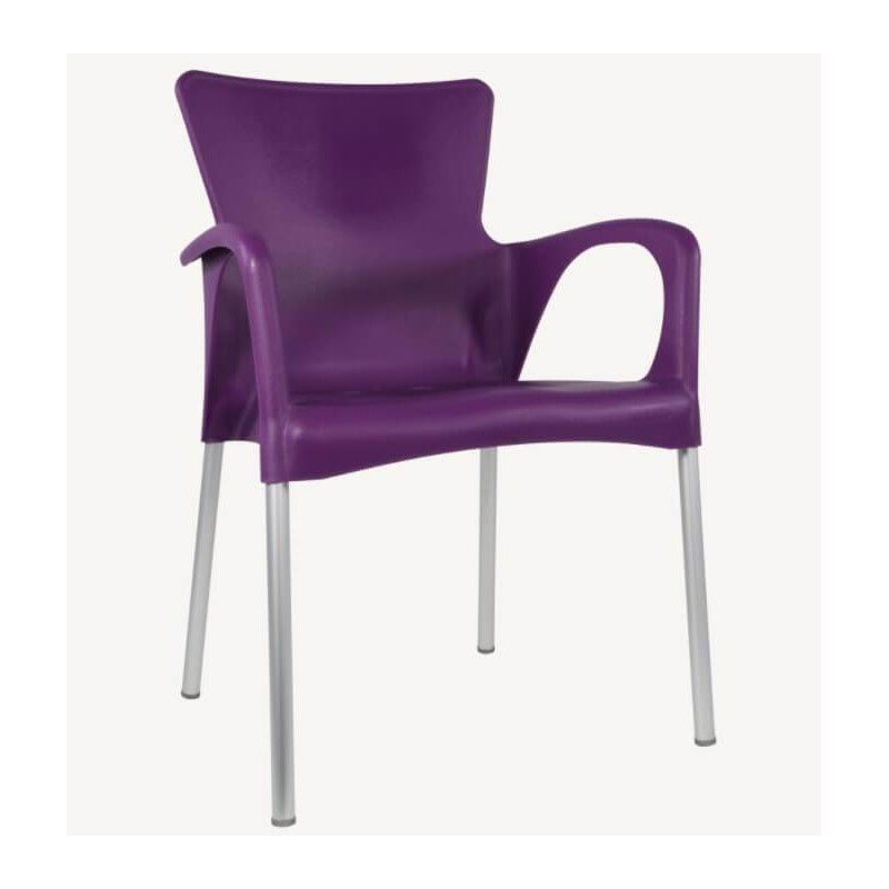 Plastikinė lauko kėdė BELLA violetinė