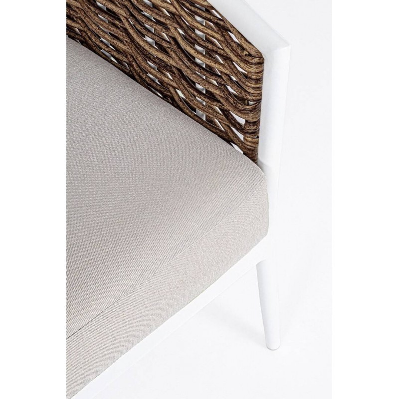 Lauko baldų komplektas MARIBELA WHITE, 3 dalių