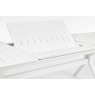 Išskleidžiamas aliuminio stalas KENYON WHITE, 200-300X110 cm, baltas