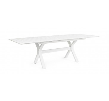 Išskleidžiamas stalas KENYON WHITE, 180-240X100 cm, baltas