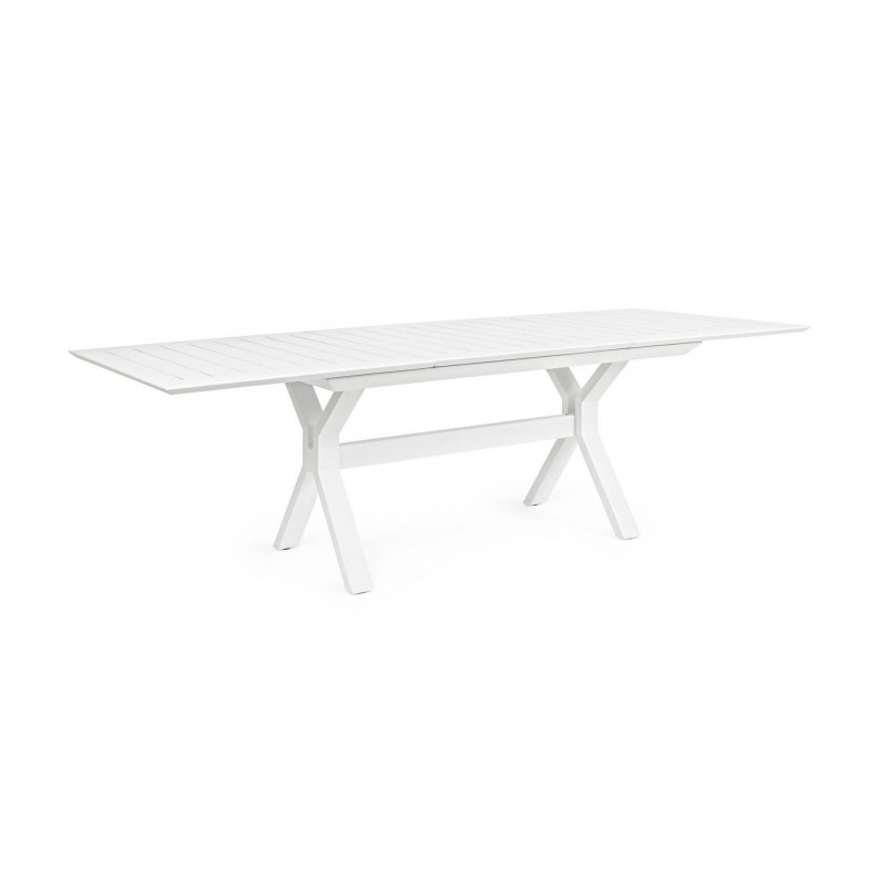 Išskleidžiamas stalas KENYON WHITE, 180-240X100 cm, baltas