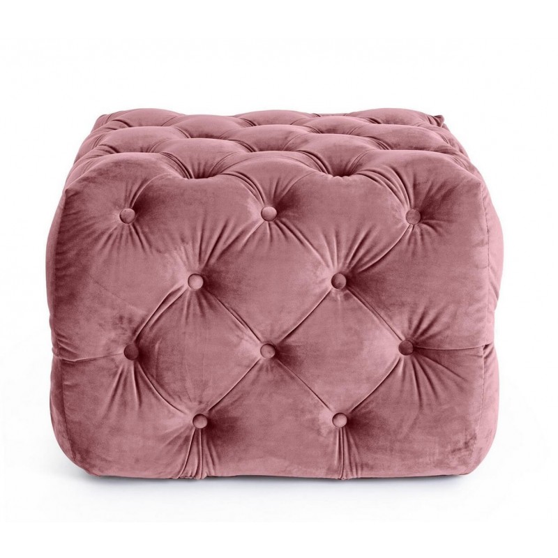 Pufas EVAN BLUSH VELVET S, 62x62x46 cm