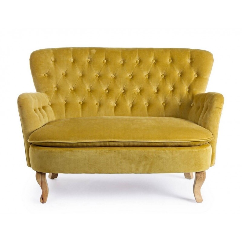 Sofa ORLINS MUSTARD, dvivietė