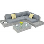 Lauko baldų komplektas VERENA STONE GREY