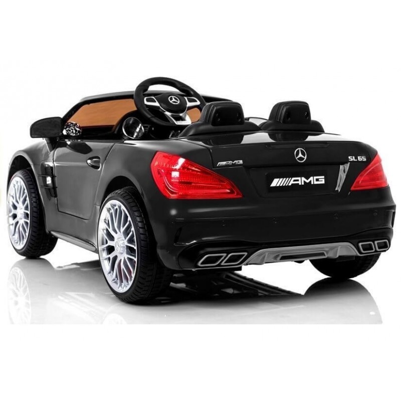 Elektromobilis MERCEDES SL65 AMG juodas