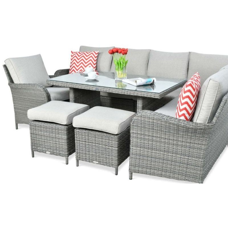 Lauko baldų komplektas VENTURA GRAND DARK GREY