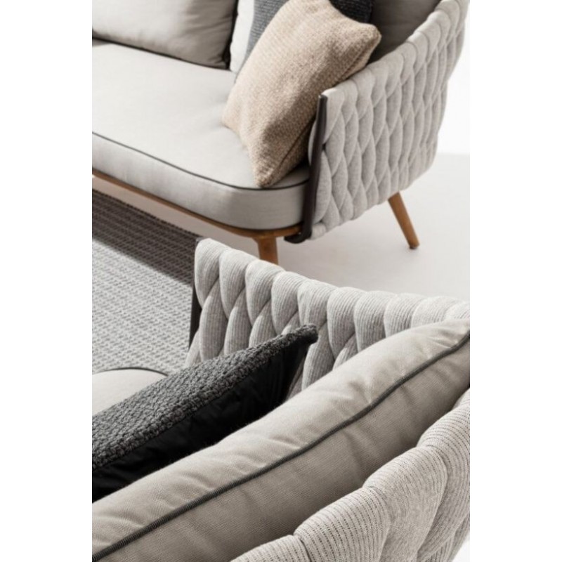 Lauko dvivietė sofa XENIA su pagalvėlėmis
