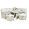 Lauko komplektas VENTURA + pufai beige