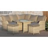 Lauko komplektas VENTURA + pufai beige
