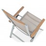 Lauko valgomojo baldai BRISBANE TAUPE 8/250 su prailginamu stalu