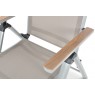Lauko valgomojo baldai BRISBANE TAUPE 8/250 su prailginamu stalu