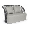 Lauko lova KAJEN CHARCOAL su pagalvėmis