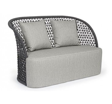 Lauko lova KAJEN CHARCOAL su pagalvėmis
