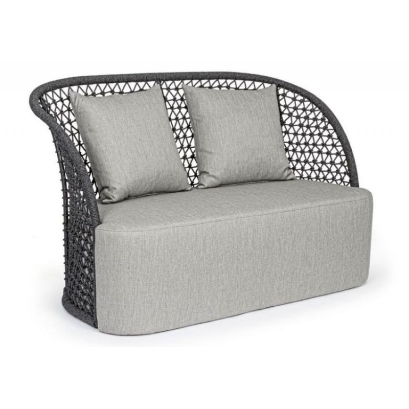 Lauko lova KAJEN CHARCOAL su pagalvėmis