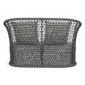 Lauko lova KAJEN CHARCOAL su pagalvėmis