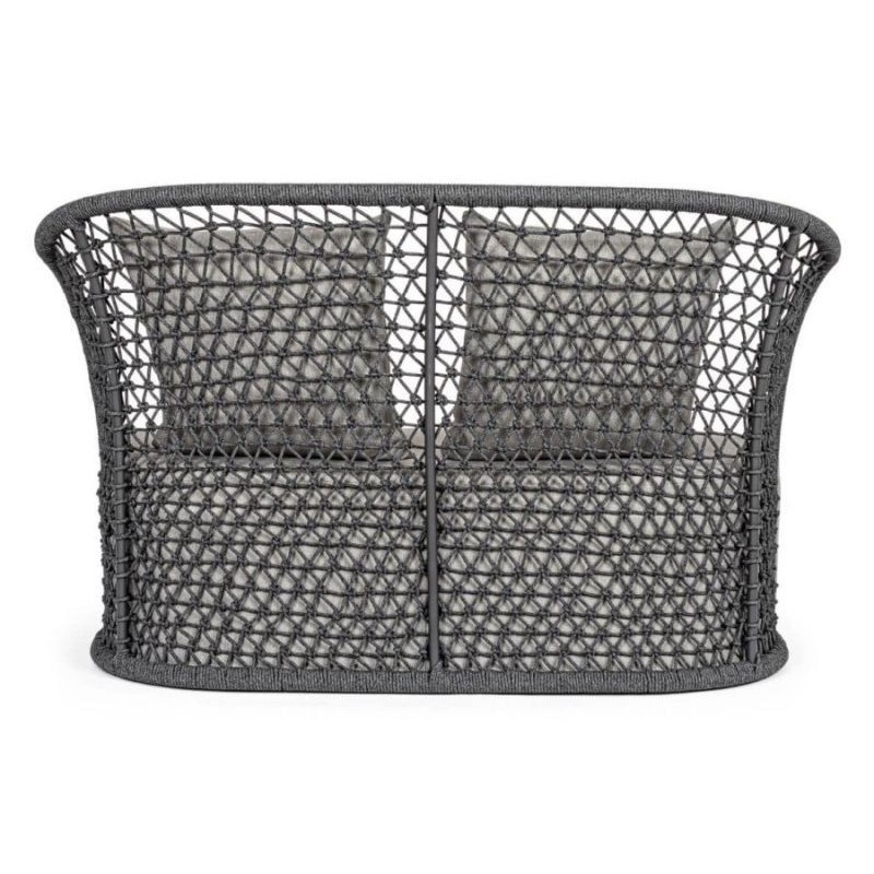 Lauko lova KAJEN CHARCOAL su pagalvėmis