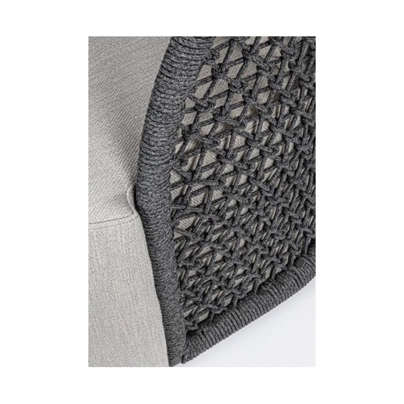 Lauko lova KAJEN CHARCOAL su pagalvėmis