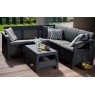 Lauko baldai CORFU RELAX DUO SET GRAPHITE