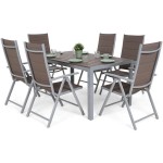 Valgomojo komplektas IBIZA SILVER TAUPE 6+1