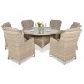 Lauko baldai RAVAZAS DINING BEIGE 6+1