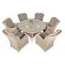 Lauko baldai RAVAZAS DINING BEIGE 6+1