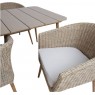 Lauko baldų komplektas NORWAY stalas su 4 kėdėmis