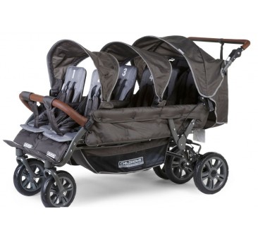 Šešiavietis vežimėlis CHILDHOME SIX SEATER ANTHRACITE