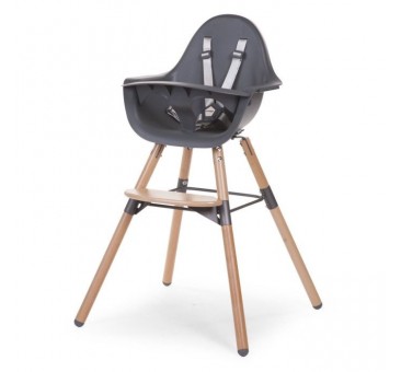 Maitinimo kėdutė CHILDHOME EVOLU 2 NATURAL ANTHRACITE