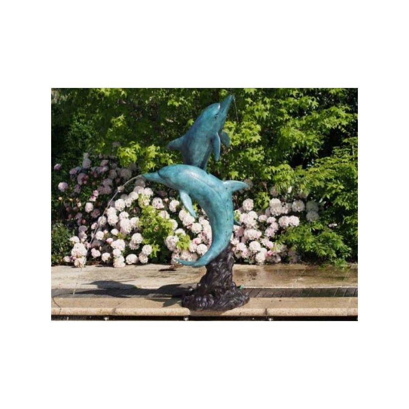 Sodo skulptūra Delfinai 160x50x90 cm, fontanas