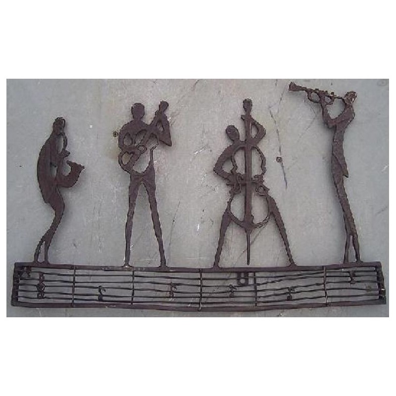 Sienų dekoracija Muzikantai 33x3x51  cm