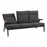 Trivietė lauko sofa su reguliuojamais atlošais FLORENCE
