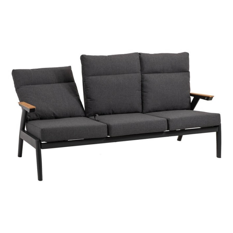 Trivietė lauko sofa su reguliuojamais atlošais FLORENCE