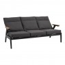 Trivietė lauko sofa su reguliuojamais atlošais FLORENCE