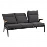 Trivietė lauko sofa su reguliuojamais atlošais FLORENCE