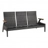 Trivietė lauko sofa su reguliuojamais atlošais FLORENCE FORTE