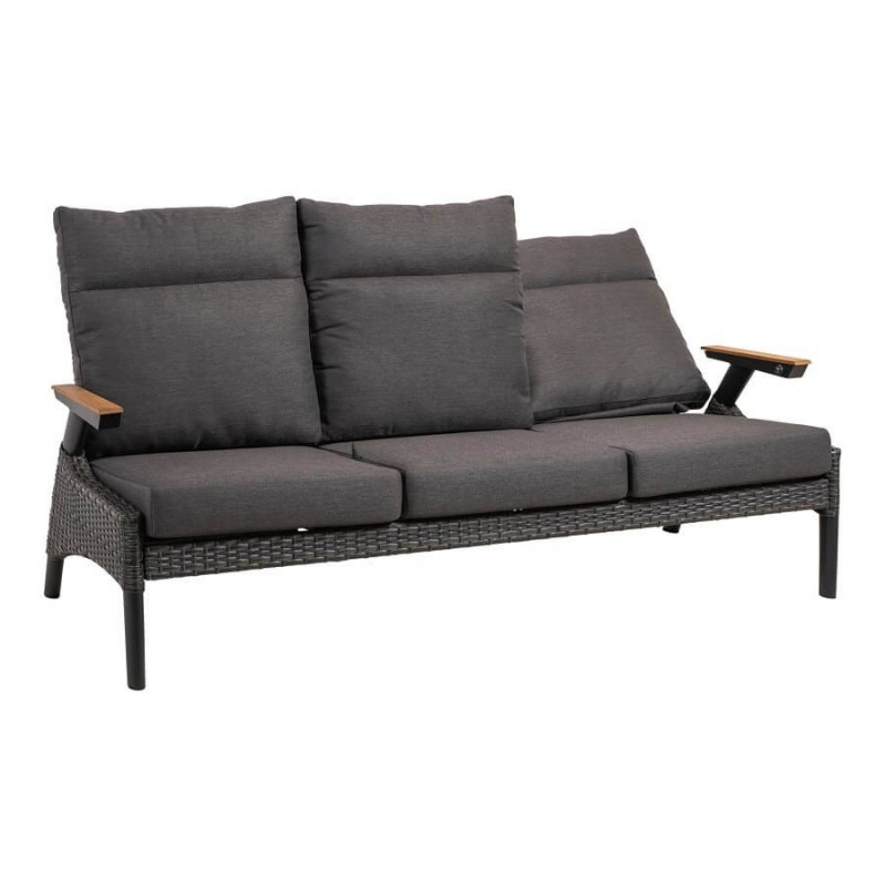 Trivietė lauko sofa su reguliuojamais atlošais FLORENCE FORTE