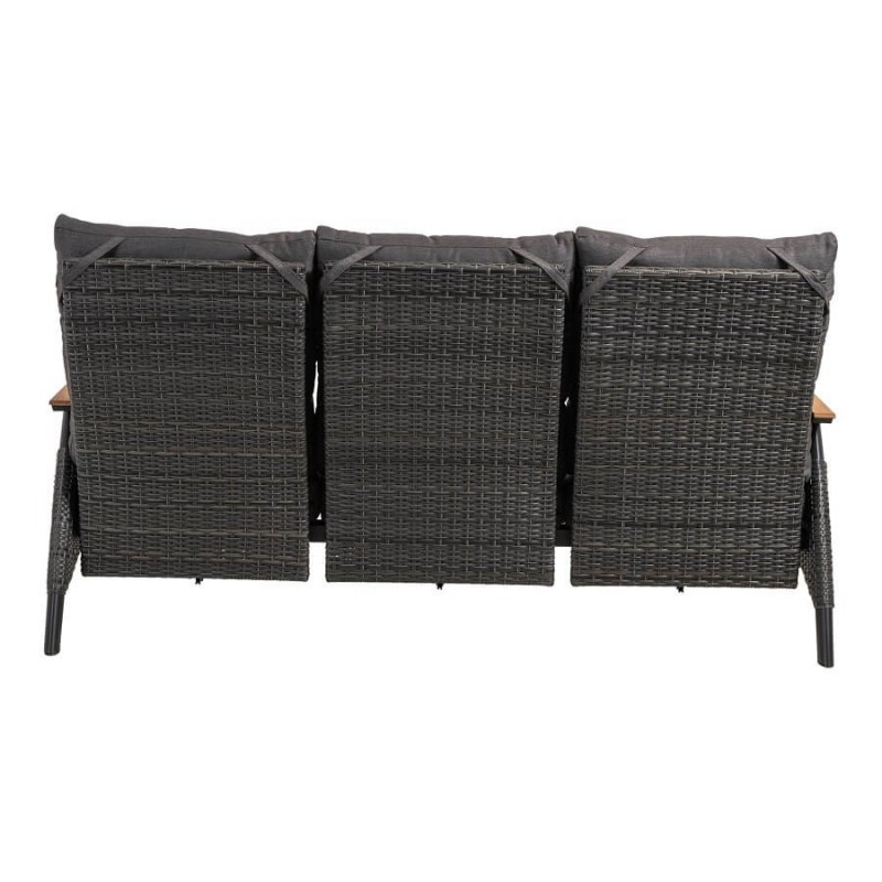 Trivietė lauko sofa su reguliuojamais atlošais FLORENCE FORTE