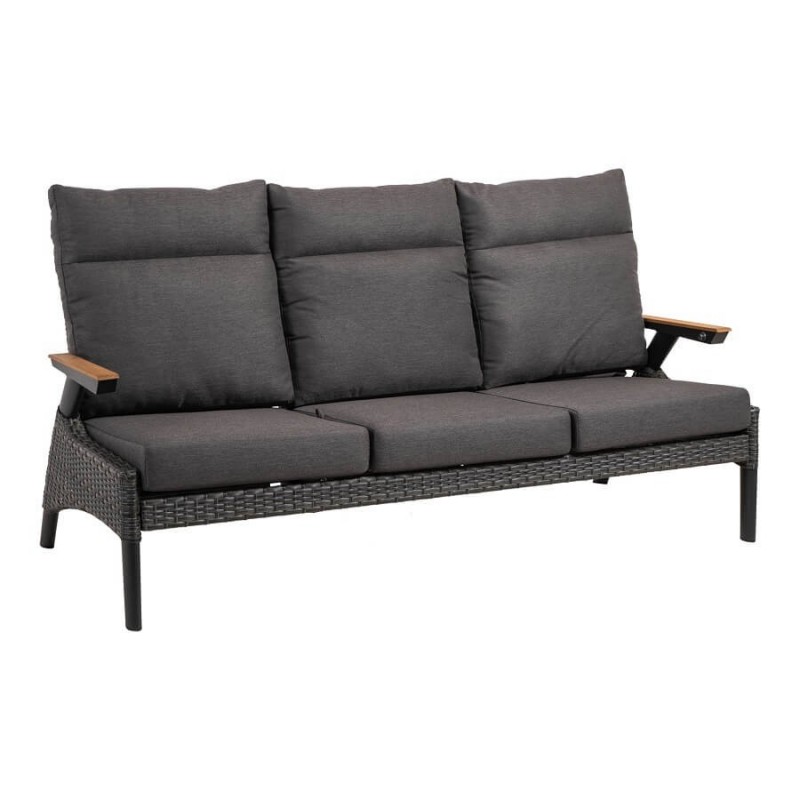 Trivietė lauko sofa su reguliuojamais atlošais FLORENCE FORTE