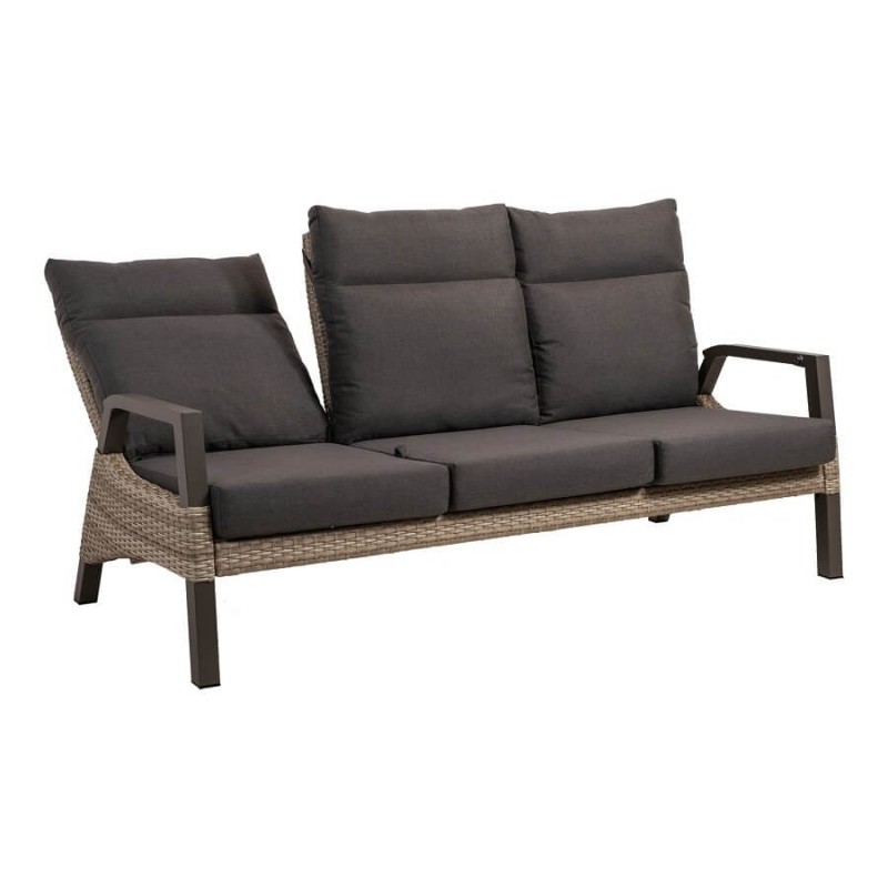 Trivietė lauko sofa su reguliuojamais atlošais TREVISO MOUNTAIN
