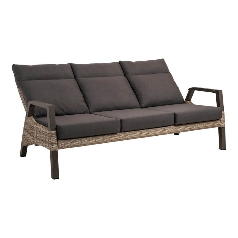 Trivietė lauko sofa su reguliuojamais atlošais TREVISO MOUNTAIN