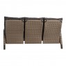 Trivietė lauko sofa su reguliuojamais atlošais TREVISO MOUNTAIN