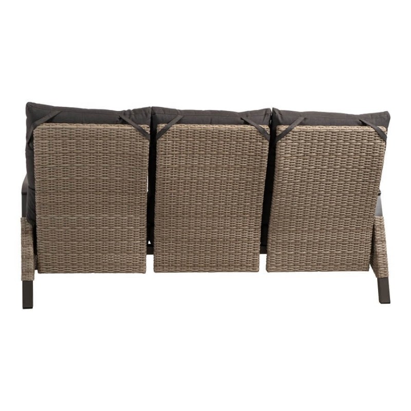 Trivietė lauko sofa su reguliuojamais atlošais TREVISO MOUNTAIN