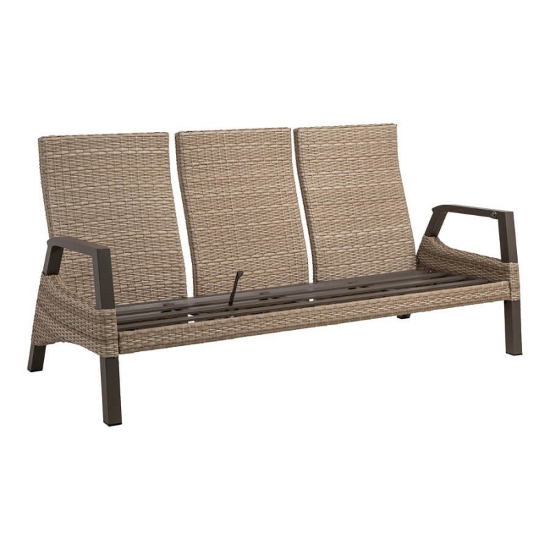 Trivietė lauko sofa su reguliuojamais atlošais TREVISO MOUNTAIN