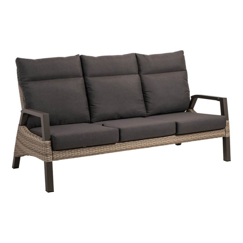 Trivietė lauko sofa su reguliuojamais atlošais TREVISO MOUNTAIN