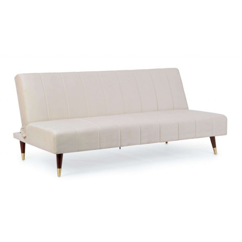 Sofa ALMA BEIGE trivietė, išskleidžiama 180x88x82