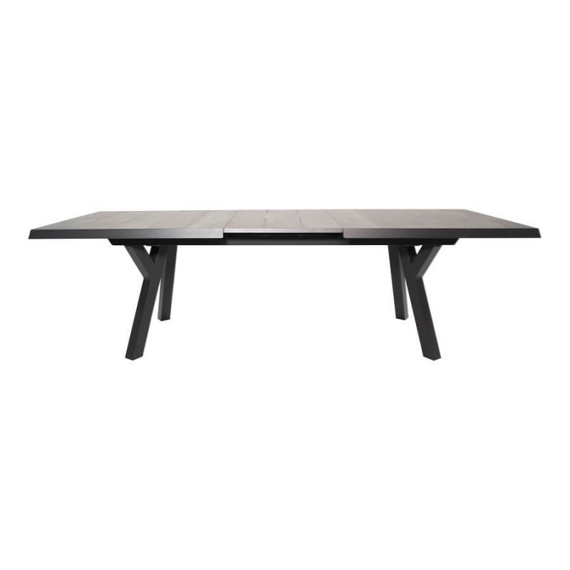 Prailginamas lauko stalas CASTILLA NEGRO 185/245x102x77