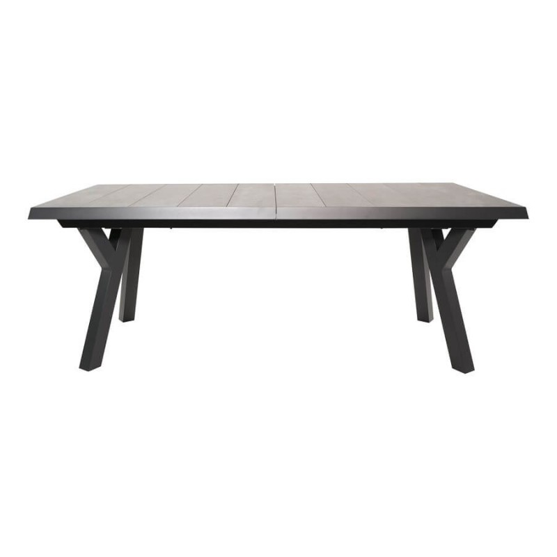 Prailginamas lauko stalas CASTILLA NEGRO 185/245x102x77