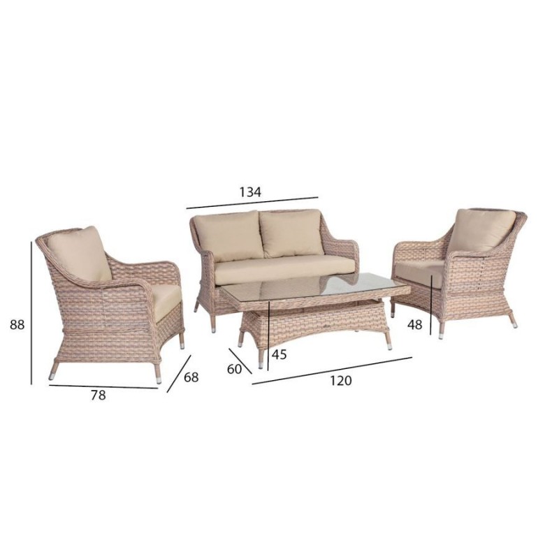 Lauko baldai EDEN BEIGE