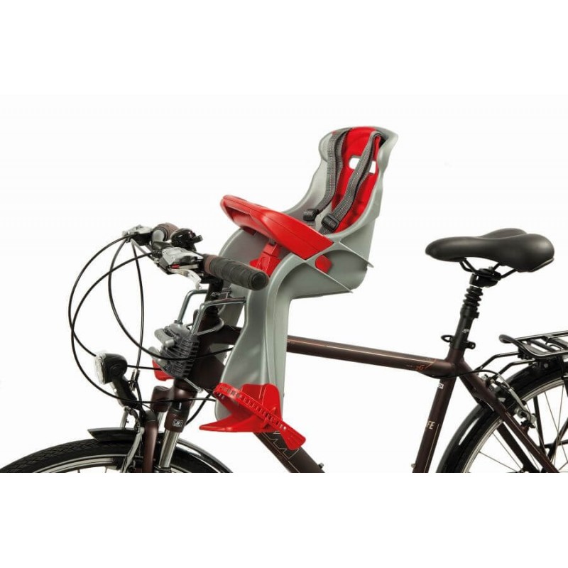 Priekinė dviračio kėdutė OKBABY ORION  SILVER/RED
