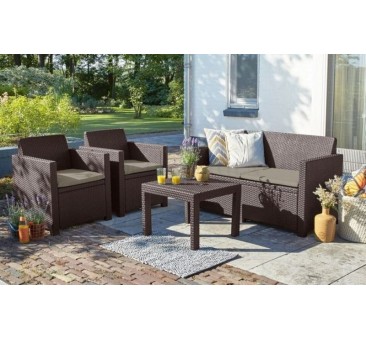 Lauko baldai LAMBADA SET BROWN